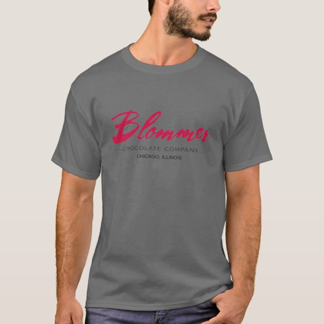 T-shirt Chicago illinois de la chocolaterie Blommer (Devant)