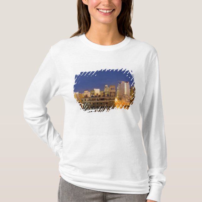 T-shirt Chicago (Illinois), photo de la ligne aérienne de  (Devant)
