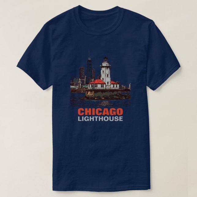 T-SHIRT CHICAGO LIGHTHOUSE (Design devant)