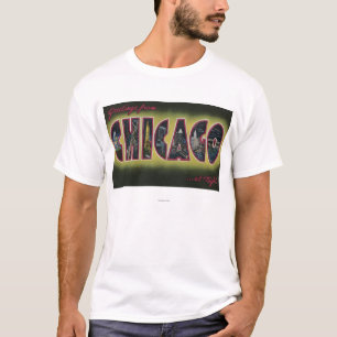 T-shirt Chicago, l'Illinois (nuit)