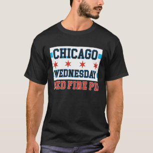 T-shirt Chicago mercredi Feu Med PD Chicago Flag