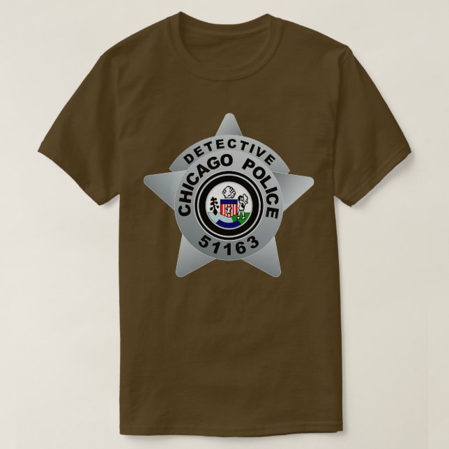 T-SHIRT CHICAGO PD BADGE 51163 DÉTECTIVE JAY HALSTEAD (Design devant)
