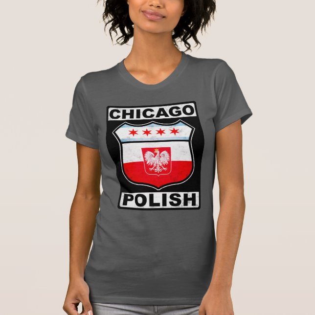 T-shirt Chicago Polonais Américain (Devant)