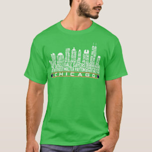 T-shirt Chicago Team All Time Legends Chicago City Skylin