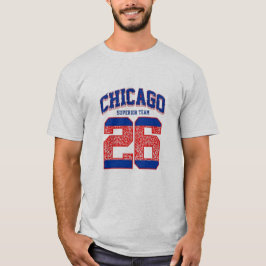 T-shirt Chicago varsity letter athletic