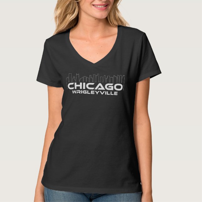 T-shirt Chicago Wrigleyville (Devant)