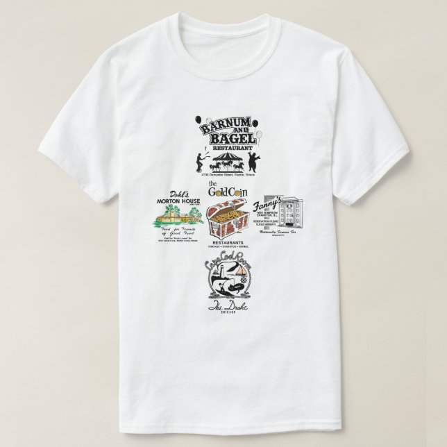 T-shirt ChicagoTopic Design 5-Restaurants (Design devant)