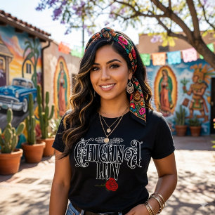 T-shirt Chicana Amour   Fierté Latine Streetwear