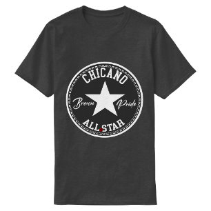 T-shirt Chicano All Star Brown Pride