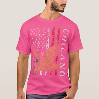 T-shirt Chicano Mexique Drapeau américain Fierté mexicaine