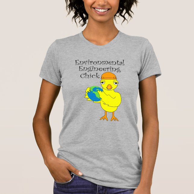 T-shirt Chick d'ingénierie de l'environnement (Devant)