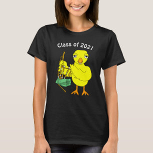 T-shirt Chick Graduation Bagpipes