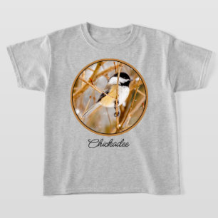 T-shirt Chickadee au plafond noir - Photo originale