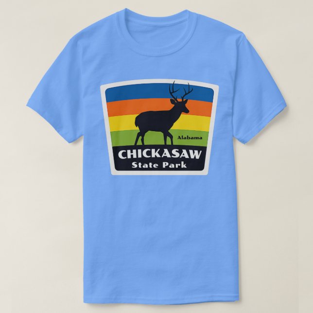 T-shirt Chickasaw State Park Alabama Roaming Deer (Design devant)