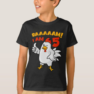 T-shirt Chicken 5th Birthday Party Farm Chick Rnyard Cluck