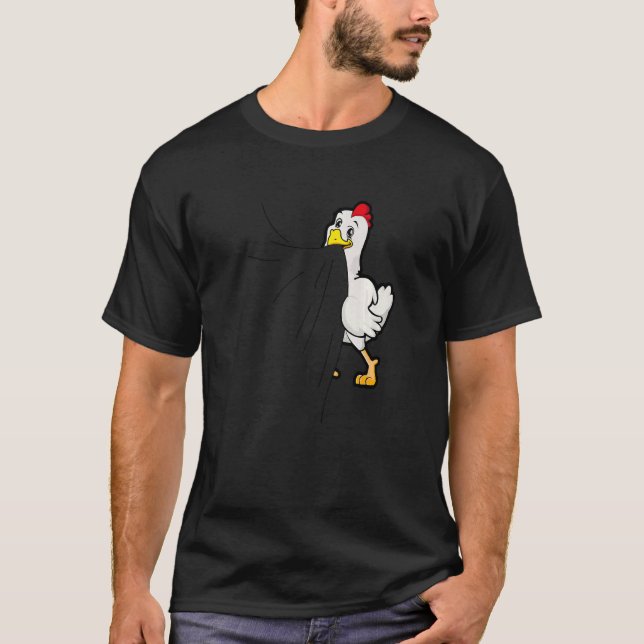 T-shirt Chicken Biting  Cute Chicken Animal Chicken (Devant)