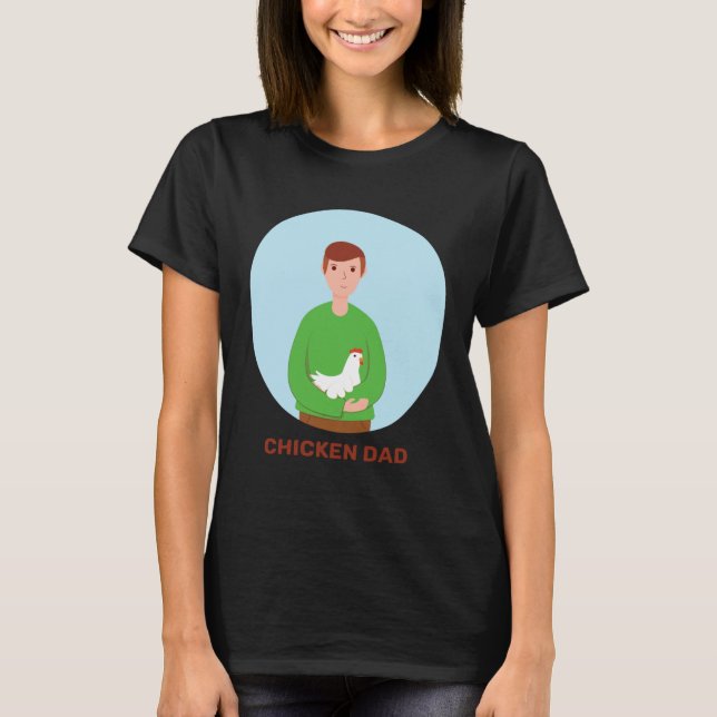 T-shirt Chicken Dad Hen Red Junglefowl Fowl Bird Farmer Fa (Devant)