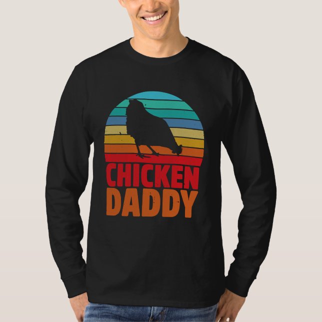 T-shirt Chicken Daddy Fahters Day Dad   (Devant)