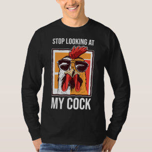 T-shirt Chicken Farmer Farming Rooster Stop