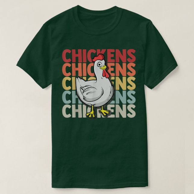 T-shirt Chicken Flock Egg Hen Farmer Grower Backyard 115 (Design devant)