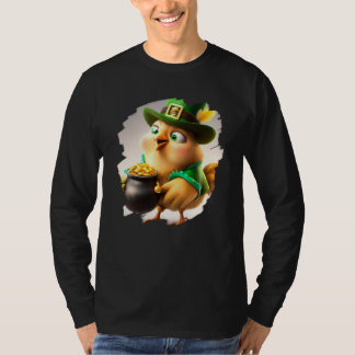 T-shirt Chicken Leprechaun St Patricks Day Chicken 3