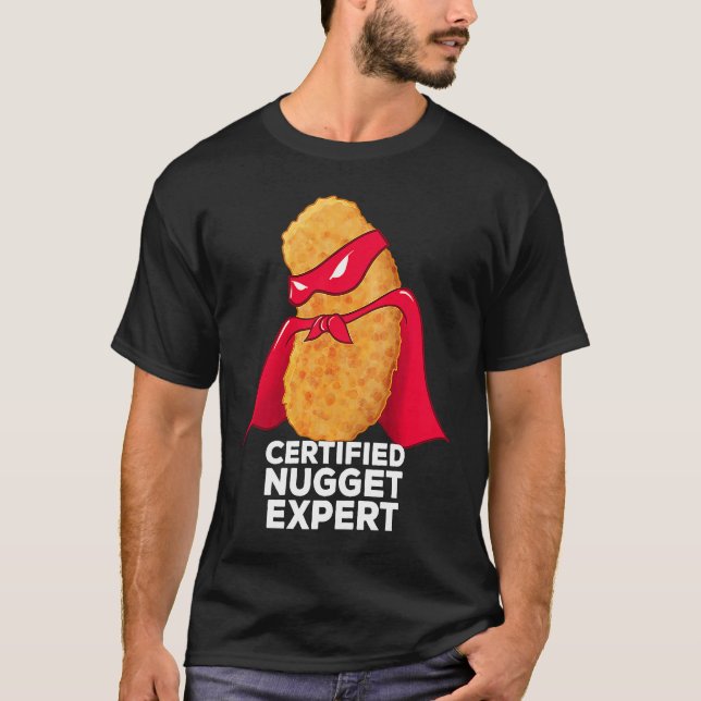 T-shirt Chicken Nugget Certified Nugget Expert Halloween C (Devant)