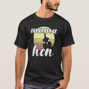 T-shirt Chicken Retro Sunset Mum Hen Farm