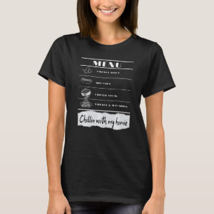 T-shirt Chicken Wing Chicken Hotdog Bologne Chanson Lyric 