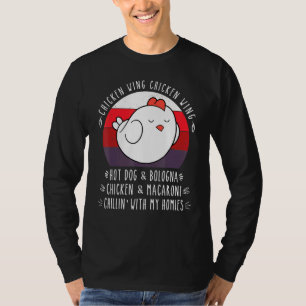 T-shirt Chicken Wing Chicken Wing Hot Dog Bologna Virale D