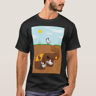 T-shirt Chickenx27s Allégorie de la grotte réinventée