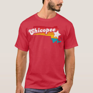 T-shirt Chicopee Massachusetts Souvenir Vintage en détress