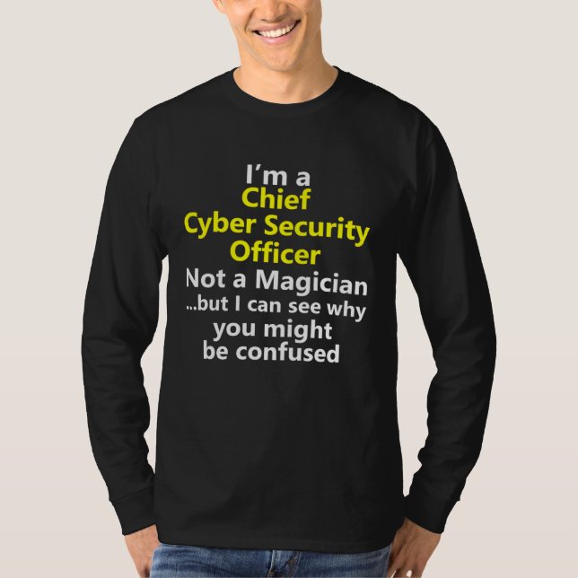 T-shirt Chief Cyber Security Officer Director Manager Job  (Devant)