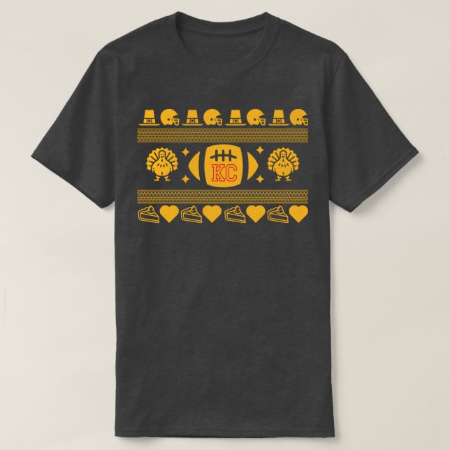 T-shirt Chiefs Turquie Day Kansas City Thanksgiving (Design devant)