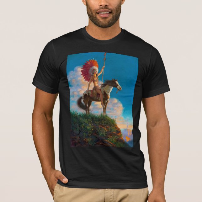 T-shirt Chieftess Femme Amérindienne Chef (Devant)