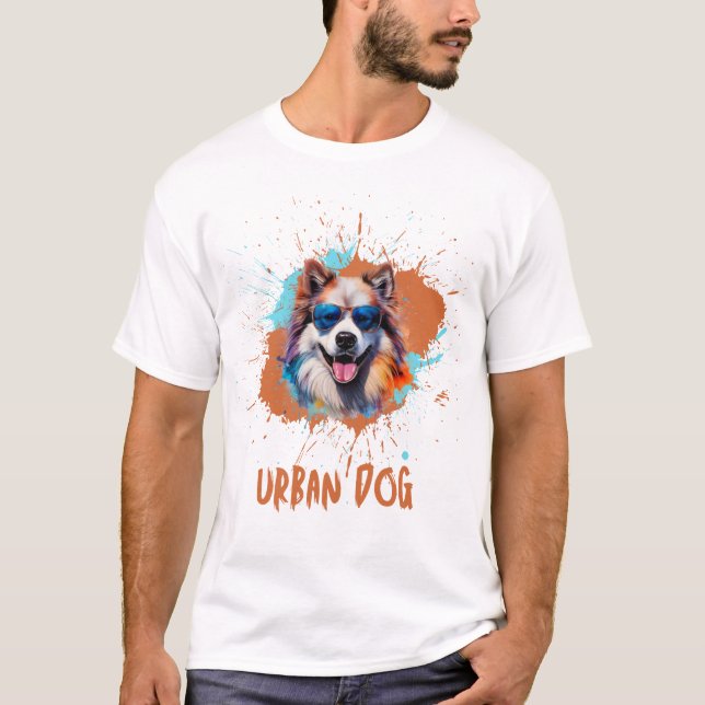 T-shirt Chien 1 urbain (Devant)
