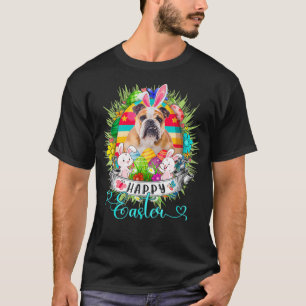 T-shirt Chien À Chien Dans Oeufs De Pâques Panier lapins J