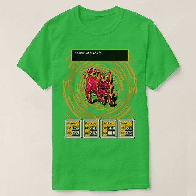 T-shirt Chien à gaz carbonique vers la terre (Design devant)