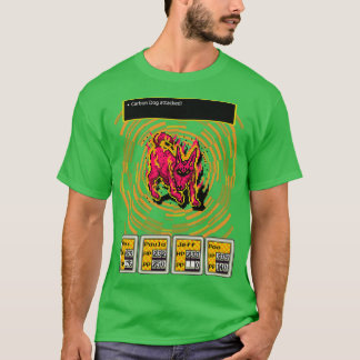 T-shirt Chien à gaz carbonique vers la terre
