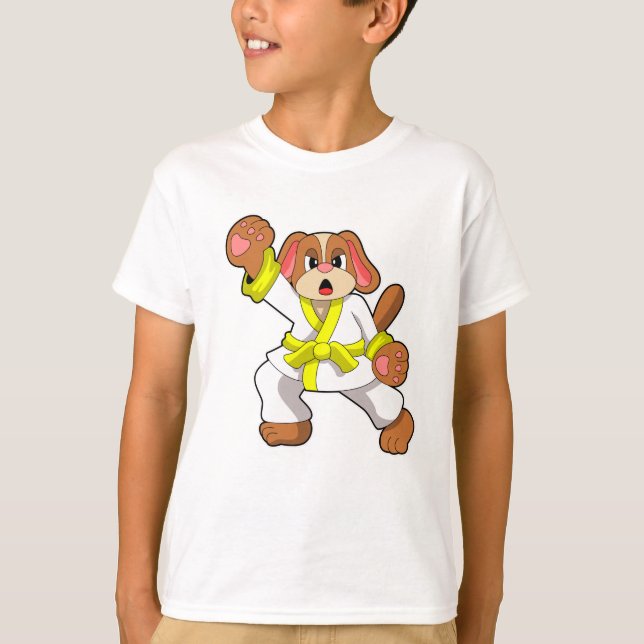 T-shirt Chien à Karate Arts martiaux (Devant)
