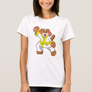 T-shirt Chien à Karate Arts martiaux