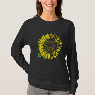 T-shirt Chien à pointes germaniques à grains de tournesol