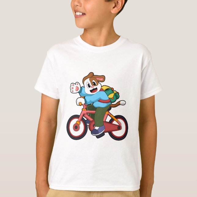 T-shirt Chien à vélo (Devant)