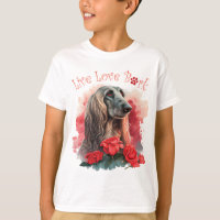 Chien Afghan mignon Fleur