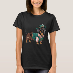 T-shirt Chien allemand Dachshund Bavarian Weiner Saucisse 