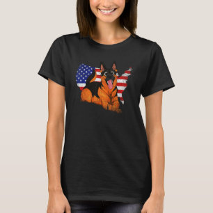 T-shirt Chien animal américain berger allemand