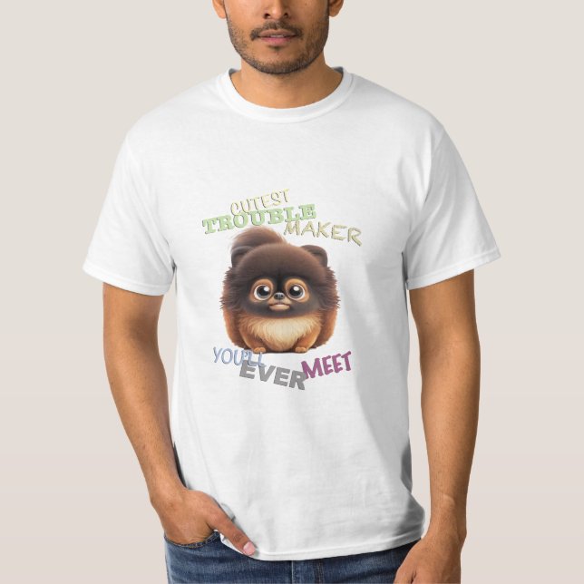T-shirt Chien animal de compagnie le plus difficile à tail (Devant)
