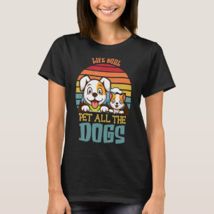 T-shirt Chien Animal Rescuer Rétro Objectif de vie Animaux