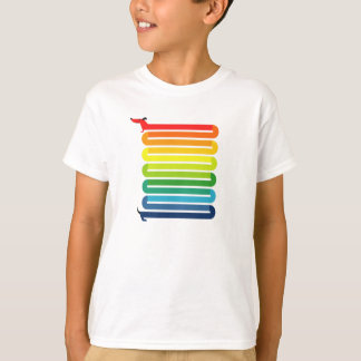 T-shirt Chien arc-en-ciel