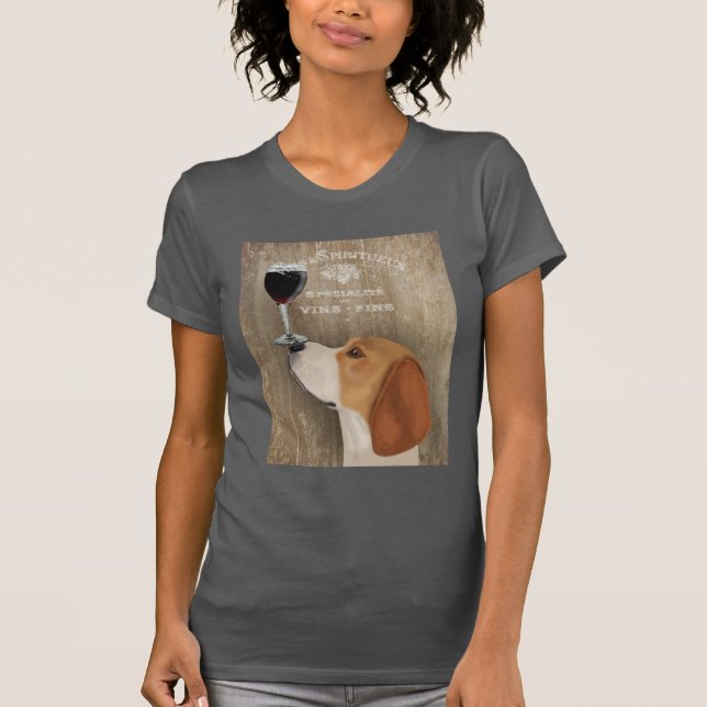 T-shirt Chien Au Vin Beagle (Devant)