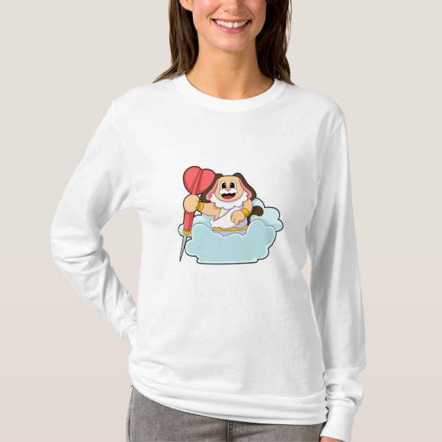 T-shirt Chien aux fléchettes avec Dart (Devant)